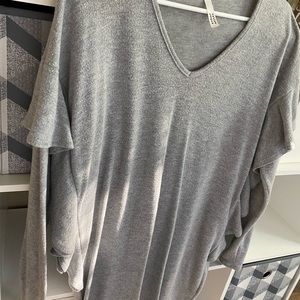 Grey super soft and warm long sleeve dress.